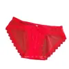 Bragas sexys de encaje calado de tiro bajo para mujer, hechas de algodón puro, ligeras, de malla transparente y seda de hielo, bragas de mujer sin costuras