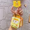 Bolsa de monedas de Garfield para descompresión Llavero creativo Llavero Juguete exquisito IP popular genuino Autorizado Regalo pequeño