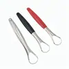 Atacado de fábrica raspador de língua de aço inoxidável revestimento da língua para mau hálito limpador cuidado ferramenta de limpeza raspador de língua oral