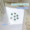 Piedras de Strass de Cristal Azul Hielo con Punta Trasera para Uñas, Accesorios de Diamante Grande con Forma de Mariposa Azul Lago con Baño de Rayo Ultra-Rápido
