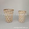 Cesta Pequeña de Bambú de Fábrica Taza para Té de Leche Cesta de Bambú Portavasos de Café Tejido de Bambú Decorativo Taza Manualidades DIY Hecho a Mano Tejido a Mano