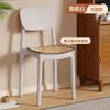 Silla de Comedor de Plástico Engrosado para Uso en Casa, Silla de Mesa de Comedor Moderna Minimalista, Taburete Comercial de Restaurante de Moda con Respaldo