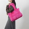 Bolsa de pelúcia de outono e inverno feminina, bolsa de ombro de alta qualidade, bolsa de costura da moda, bolsa de grande capacidade Mao Mao