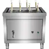Olla Eléctrica de Gas Comercial para Platos Picantes, Cocedor de Fideos, Cocedor de Verduras, Olla Cuadrada para Cocinar Wontons, Cocedor de Dumplings, Cocedor Eléctrico de Fideos