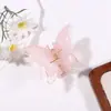 Pinza de Pelo de Mariposa Colorida, Pinza de Garra Brillante de Tamaño Mediano Engrosada para Recogido en la Parte Trasera de la Cabeza, Estilo Chica Linda, Directo del Fabricante