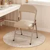 Silla de comedor plegable, simple y portátil, adecuada para apartamentos de alquiler, residencias estudiantiles, sillas de computadora, sillas de entrenamiento para salas de conferencias con respaldo, silla tipo puente