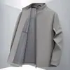 Chaqueta de Marca para Hombre con Cuello de Solapa, Estilo Papá, Colección Otoño 2025, Adecuada para Líderes de Edad Media y Mayores, Funcionarios Públicos y Personal Administrativo, Talla Grande