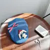 Chapéu de Brim com Estampa de Laço para Cachorro Chapéu de Pintor Doce Caseiro Chapéu de Sol Literário Elegante para Crianças Primavera e Verão