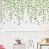 Pegatina de pared enredadera de campanilla pegatina de pared línea de cintura decoración de sala de estar dormitorio pegatina autoadhesiva AY10384 lluvia escasa ahumada
