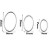 Acero Inoxidable Redondo Cuadrado Marco Encanto Geométrico Colgante Pulsera Collar DIY Accesorios de Joyería Venta al por Mayor Transfronterizo