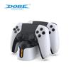 Cargador de doble asiento con mango Elite para PS5 P5 con luz de pantalla LED, asiento de carga de doble asa, cargador de contacto con mango P5