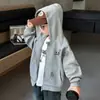 7795 Sudadera con capucha para niño 2026 Nueva temporada Primavera y Otoño Ropa casual para niños Sudadera con capucha Cardigan Ropa de primavera Bebé Estilo coreano Top
