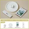 Suporte de Incenso Quadrado Pequeno de Gesso do Fabricante, Suporte de Incenso de Mesa para Interior Estilo Minimalista, Bandeja Redonda para Incenso, Queimador de Incenso