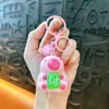 Llavero de dibujos animados creativos kappi bala de cara giratoria lindo colgante para mochila escolar llavero para llaves de coche pequeño regalo al por mayor