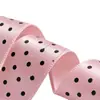 Día de San Valentín y Día de San Valentín Chino Cinta de Puntos de 2.5cm Ramo de Puntos Listón para Pastel Ropa Lazo Cinta de Halloween DIY