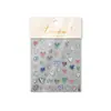 Adesivos Metálicos para Unhas, Adornos Delicados, Adesivos de Unha, Hot Stamping, Estrela de Cinco Pontas Prateada, Pequenos Adesivos para Nariz, Diamantes para Unhas