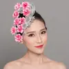 Jiaozhou Yangko tocado abanico apertura danza plaza danza cuadrada tocado de plaza danza clásica folclórica latina actuación de danza cuadrada por Mai Taibao