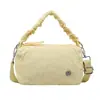 Nova Bolsa Transversal de Ombro Leve Casual para Mulheres, Bolsa Portátil Simples de Tecido de Nylon Estilo Almofada, Bolsa Quadrada Pequena para o Dia a Dia, Moderna