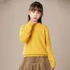 Ropa de punto para hombre y niño, nuevo estilo transfronterizo, cuello semi-alto, corte holgado, engrosado, jersey estilo coreano, suéter de otoño/invierno para niñas, 2025