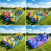 Castelo Inflável Comercial Quadrado Grande Trampolim Infantil Castelo Travesso Sala com Escorregador Barraca ao Ar Livre para Pais e Filhos Equipamento de Diversão