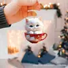 Transfronterizo Nuevo Acrílico Plano Mundo Animal Fiesta Navideña Colgante Decoración de Árbol de Navidad Navidad