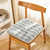 Nuevo cojín de silla de felpa de pelo de conejo para sillas de computadora, sillas de comedor de ocio, cojín de asiento grueso para taburete de estudiante, almohadilla para asiento de oficina