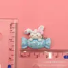 Nuevos accesorios de conejo y oso de dibujos animados brillantes para zapatos con agujeros hechos a mano DIY, accesorios de parche para funda de teléfono móvil