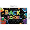 2026 Temporada de Regreso a Clases Transfronteriza Tela de Fondo para Decoración de Apertura Escolar Banderines Colgantes para Fiesta Pancarta de Temporada de Regreso a Clases Cortina de Puerta Bandera Tela de Fondo
