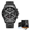 LIGE/LIGE nuevo reloj de hombre multifunción Cronógrafo reloj de cuarzo para hombre impermeable reloj de pulsera