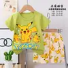 Pijama para Niños Ropa Infantil Modelo 2026 Pijama Infantil Casual Verano Estilo Coreano Manga Corta Pantalones Cortos Suministro Directo de Fábrica