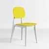 Silla de Plástico con Respaldo Creativo Macaron Nórdico para Uso en Casa, Silla de Comedor de Lujo Ligero, Silla de Ocio Moderna y Simple, Apilable