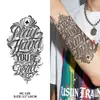 Tatuajes Temporales de Caligrafía Cursiva Inglesa de Hierbas para Hombres y Mujeres, Impermeables, de Larga Duración, Alta Gama, Realistas, No Reflectantes para Brazos y Pantorrillas