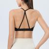 Sutiã Esportivo Feminino Costas Bonitas Yoga Pilates Treino Fitness Colete Integrado Sem Costas Corrida Roupa Íntima Antichoque