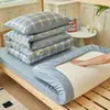 Conjunto de cama de três peças para dormitório de estudante universitário, algodão puro, novo modelo 2026, lençol de baixo, capa de edredom, conjunto de seis peças
