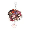 Genshin Impact Juego Anime Llavero Acrílico Raiden Shogun Zhongli Ganyu Klee Scaramouche Merchandising Anime Dibujos Animados