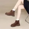Venda Quente Botas Martin com Solado Grosso Femininas 2026 Inverno Novo Aumento de Altura Birkenstock Botas de Neve com Solado Grosso Femininas Botas de Algodão Quentes com Pelúcia