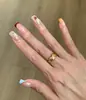Nuevo Anillo Cruzado para Mujer Lujo Ligero Diseño de Nicho Pequeño Versátil Estilo Retro Vintage Anillo de Dedo Abierto Ajustable Venta al por Mayor