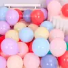 Balões Macaron Espessos Transfronteiriços de 10 Polegadas 2,2g Redondos Cor Fosca para Decoração de Cerimônia de Abertura Festa de Aniversário