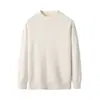 Suéter de Lana Lavable a Máquina 100% Lana Merino Suéter de Punto para Niños Niños y Niñas Jersey Suéter de Color Sólido