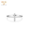 Moda coreana s925 prata esterlina anel fechado feminino ins personalidade simples empilhável anel de junta pulseira atacado