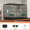 Gaiola de Pássaros Grande Dobrável para Uso Doméstico, Modelo Novo Especificamente para Periquitos, Calopsitas e Pássaros Pequenos, Luxuosa Villa Ecológica para Pássaros