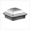 Tampas de Vedação Estampadas de Ferro Forjado, Tubos Quadrados para Cercas com Base, Tampas Esféricas, Tampas de Extremidade, Tampas de Poste, Coberturas Superiores para Guarda-corpo, Acessórios Decorativos para Guarda-corpo