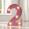 Luz de Letra Led Luminosa Rosa Transfronteiriça em Inglês Luz Decorativa para Arranjo de Confissão de Proposta Festa de Aniversário Luz Digital