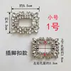 Zapatos de Mujer Hebilla Metálica con Pedrería Accesorios para Zapatos de Tacón Alto Flor para Zapatos Decoración DIY Adhesiva Decoraciones para la Superficie del Zapato Adornos para Zapatos