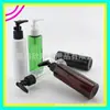 Frasco com pump de 150ml com ombros planos, adequado para dispensar shampoo, loção, limpador facial e demaquilante