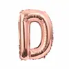 Balão de Letra em Inglês de 16 Polegadas Dourado Ouro Rosa Prata Filme de Alumínio Festa de Aniversário Fabricante Atacado Festa de Letras