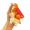 2026 Nuevo Llavero de Carrusel de Ponis Dibujo Animado Lindo Caballo del Zodiaco Pequeño Regalo de Año Nuevo Mascota del Año del Caballo