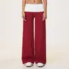 Calça comprida europeia e americana escovada com cós de cor contrastante, calça de yoga com controle de barriga e levantamento de glúteos, calça larga feminina para corrida e fitness 9666