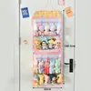 Bolsa de Almacenamiento para Muñeca Dopamina Gran Capacidad Transparente Colgante de Pared Plegable Malla Multicapa Bolsa de Almacenamiento