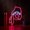 Luz de Neón con Forma de Gesto Genial, Letrero Iluminado de Pared para Bar, Sala de Juegos, Habitación de Niños, Luz Decorativa de Ambiente